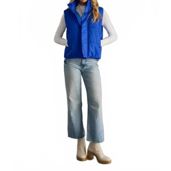 NEW PANACHE APPAREL bolt puffer vest in blue - Picture 3 of 4